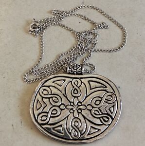 Vintage Celtic Sterling Silver Necklace
